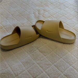 Nike Tan Slide Sandals